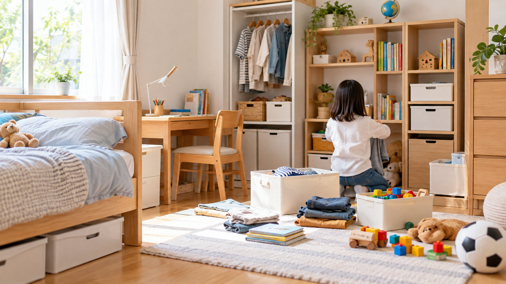 子ども部屋の収納家具の選び方｜成長に合わせたオーダー収納のポイント